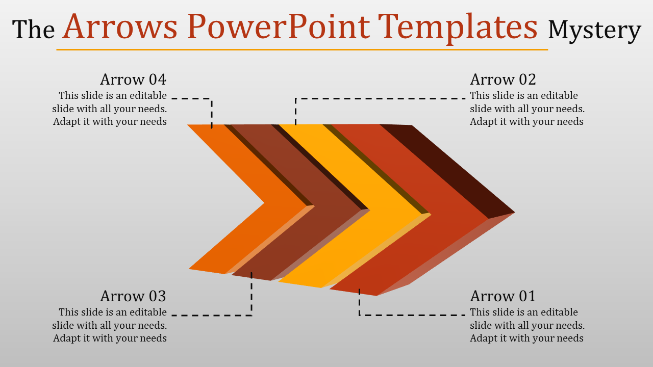 Free - This Is Why This Year Will Be The Year Of Arrows Powerpoint Templates